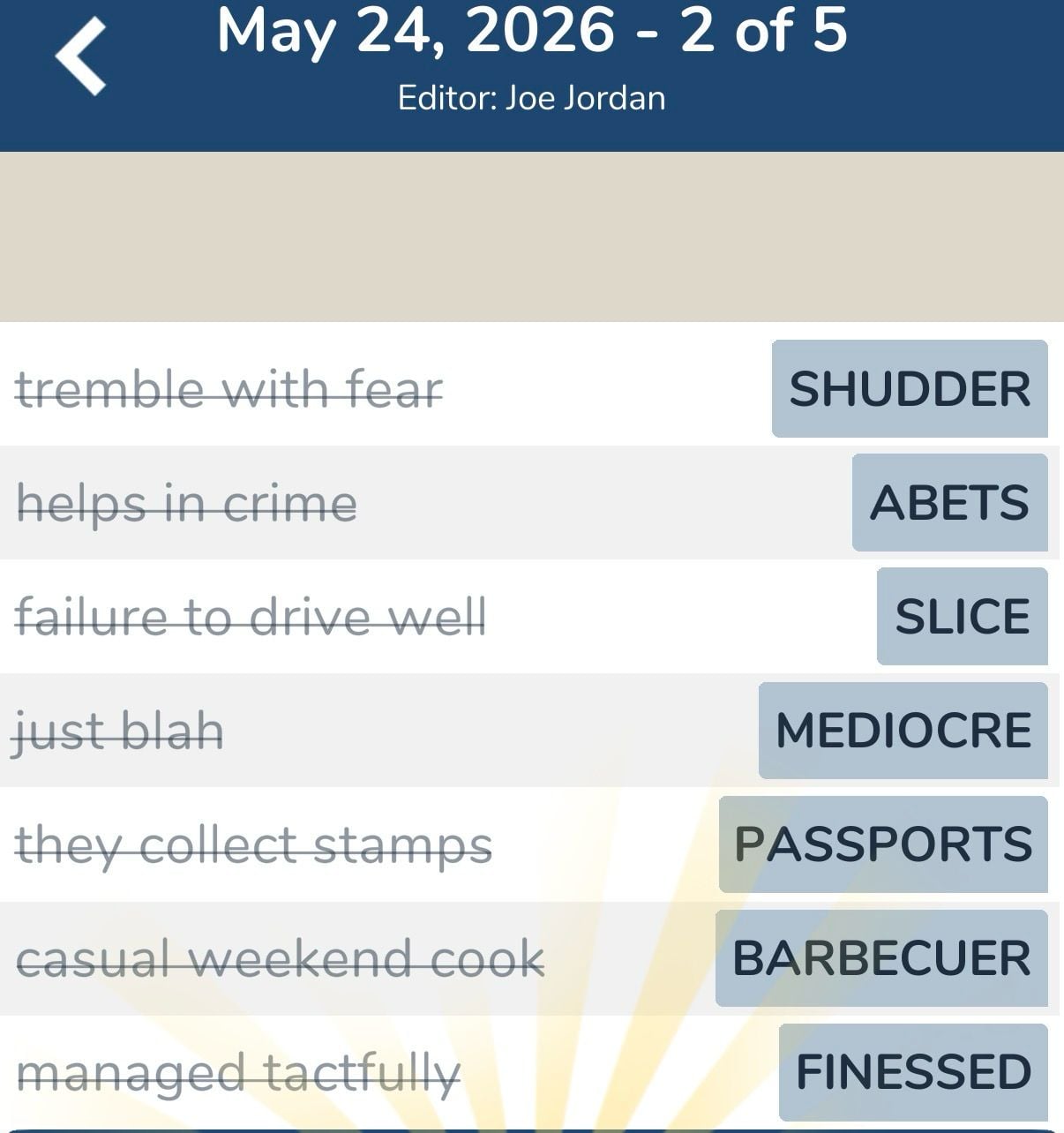 7 Little Words May 24 2026 2 7 Little Words May 24 2026 2
