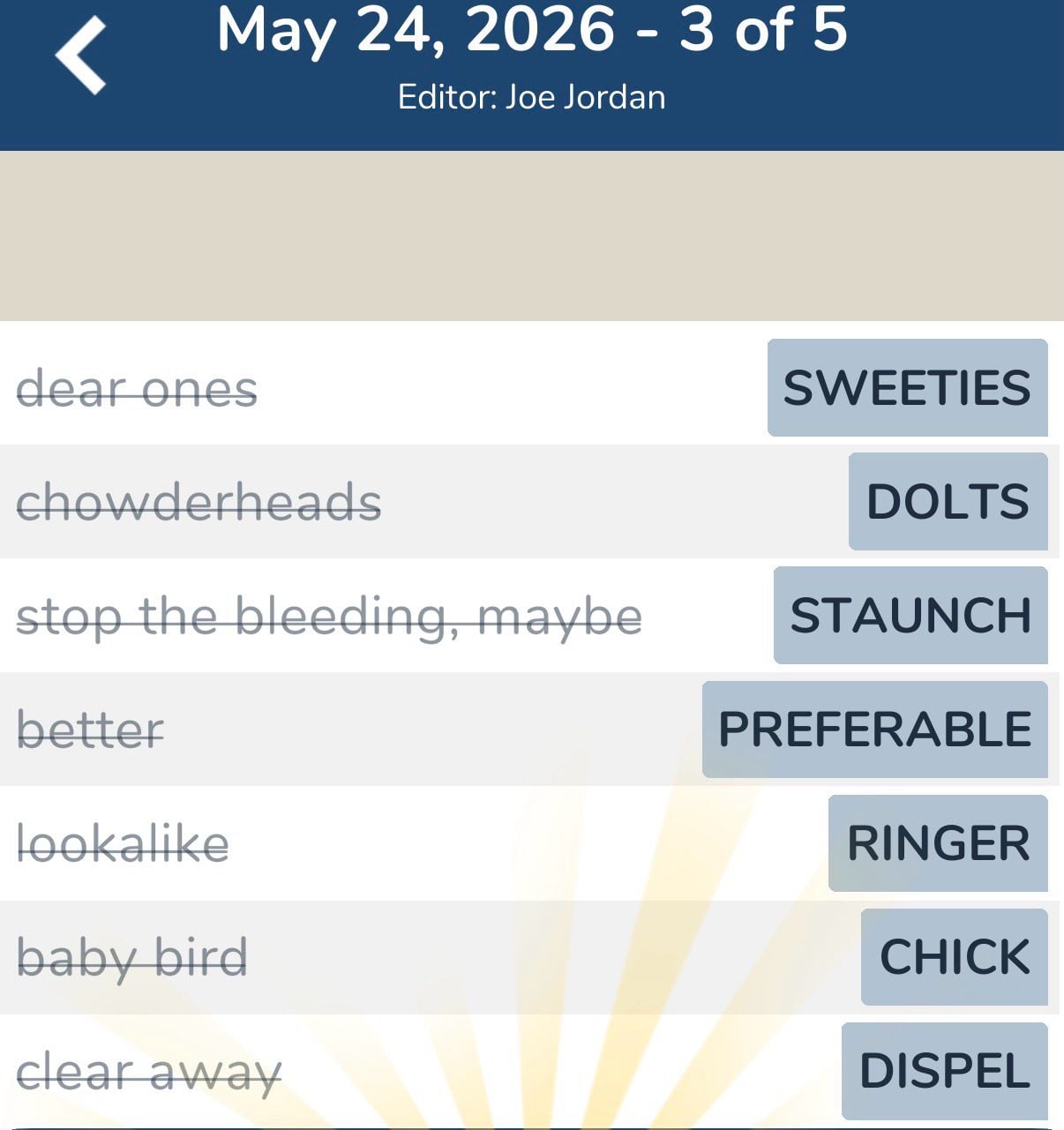7 Little Words May 24 2026 3 7 Little Words May 24 2026 3