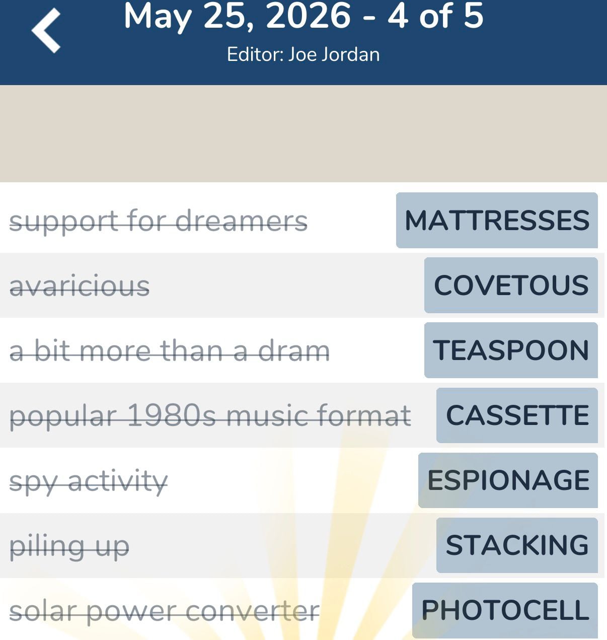 7 Little Words May 25 2026 4 7 Little Words May 25 2026 4