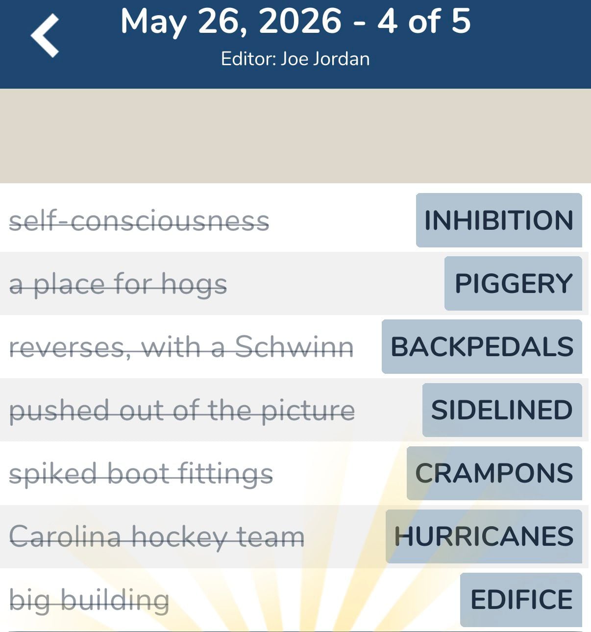 7 Little Words May 26 2026 4 7 Little Words May 26 2026 4
