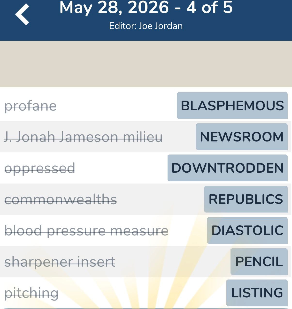 7 Little Words May 28 2026 4 7 Little Words May 28 2026 4