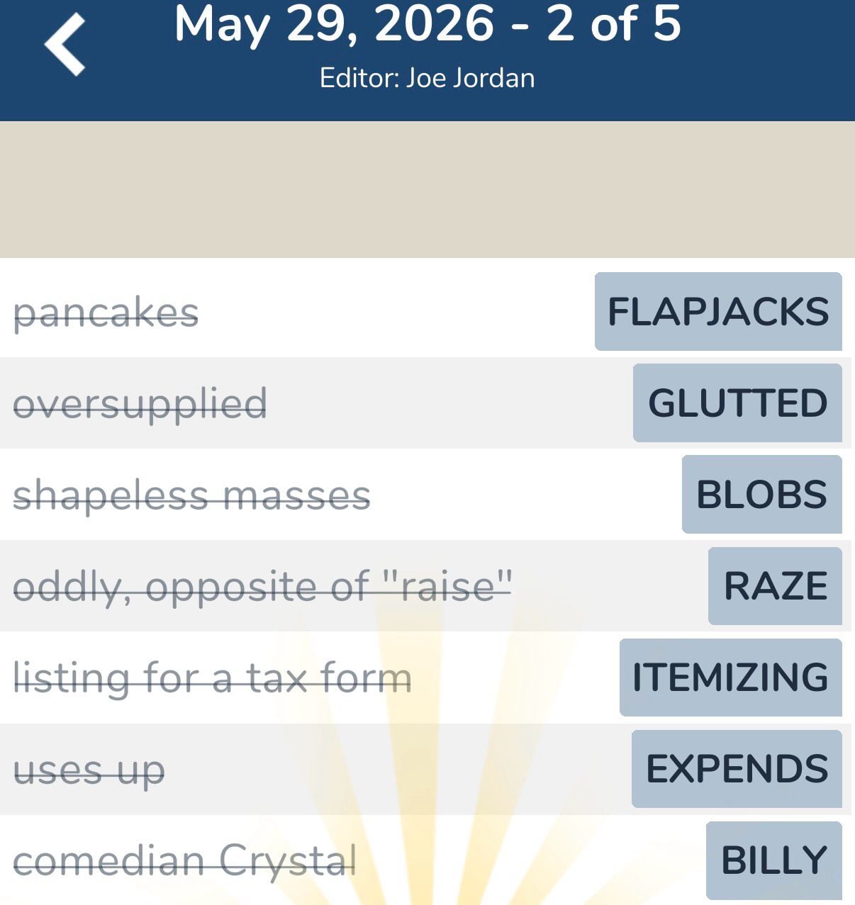 7 Little Words May 29 2026 2 7 Little Words May 29 2026 2