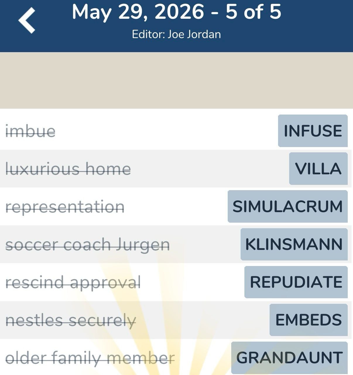7 Little Words May 29 2026 5 7 Little Words May 29 2026 5