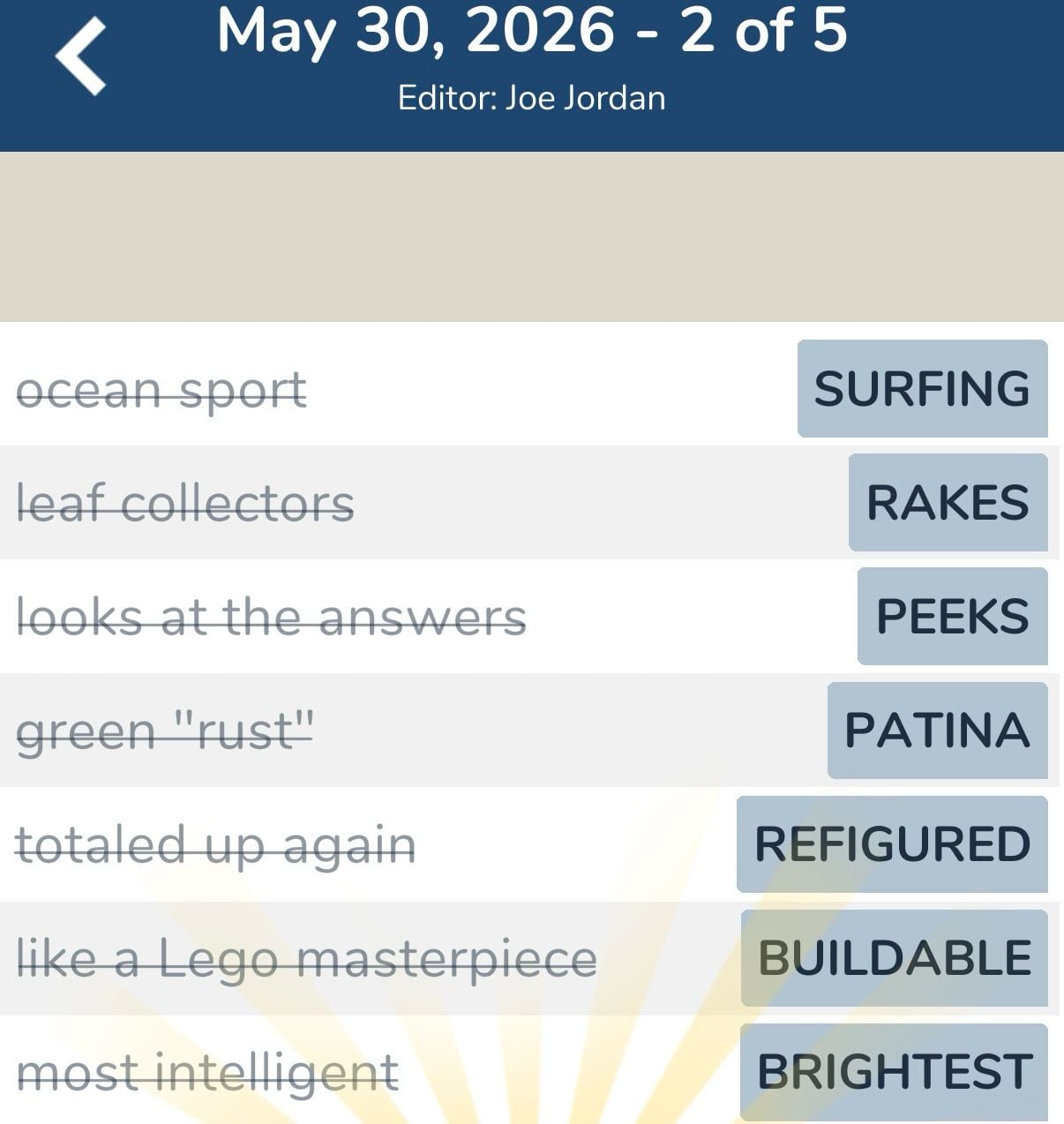 7 Little Words May 30 2026 2 7 Little Words May 30 2026 2