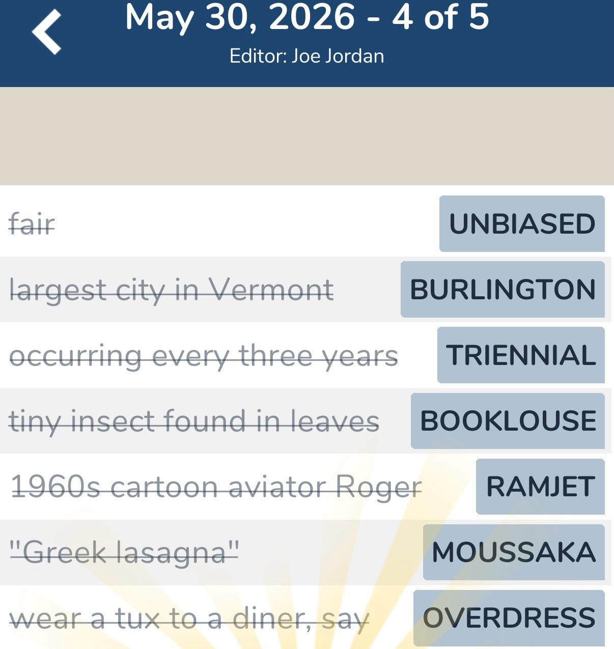 7 Little Words May 30 2026 4 7 Little Words May 30 2026 4