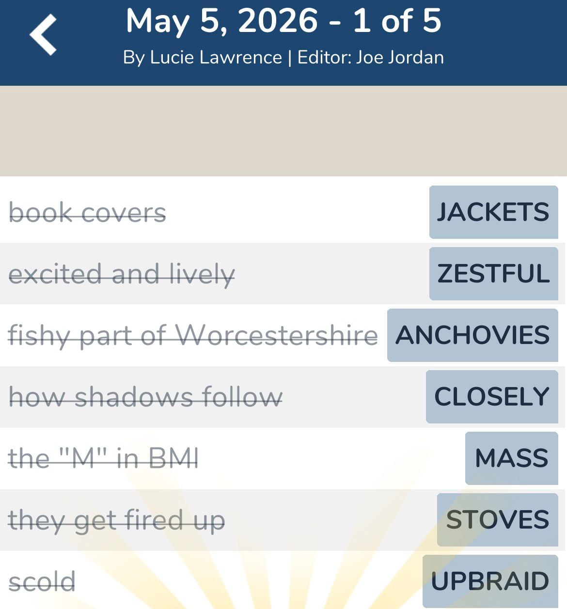 7 Little Words May 5 2026 1