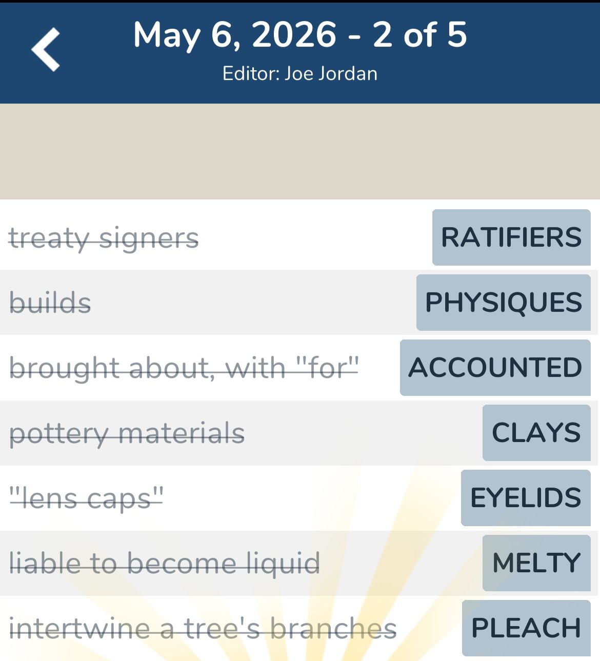 7 Little Words May 6 2026 2