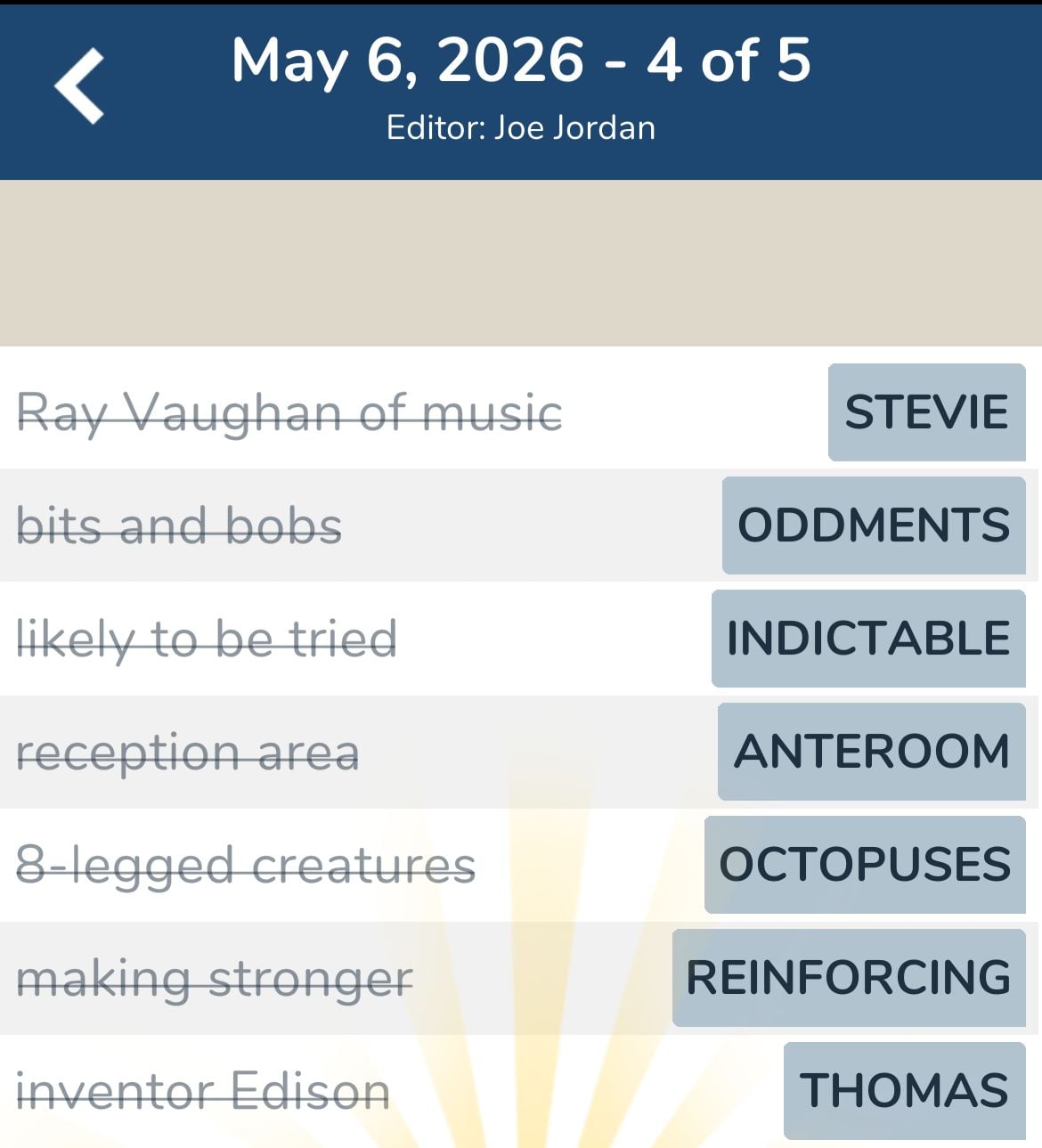 7 Little Words May 6 2026 4