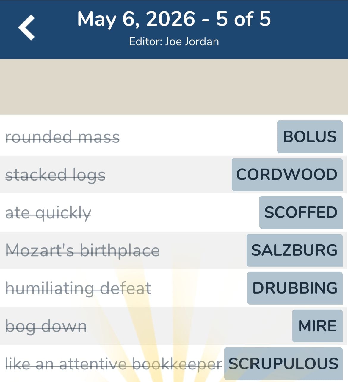 7 Little Words May 6 2026 5