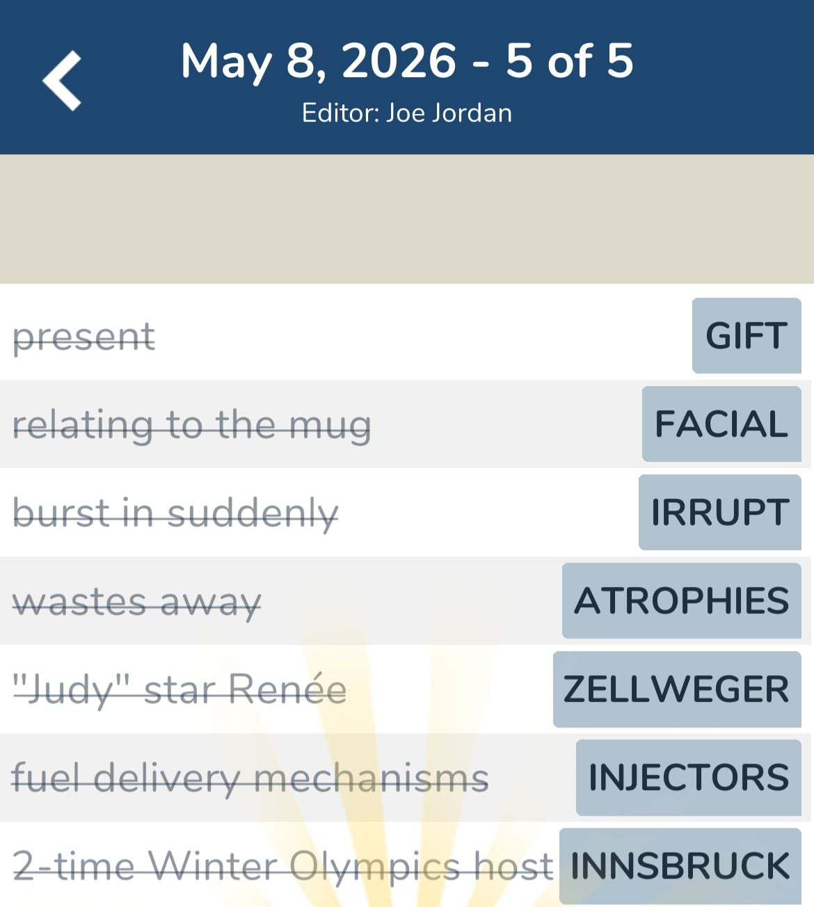 7 Little Words May 8 2026 5