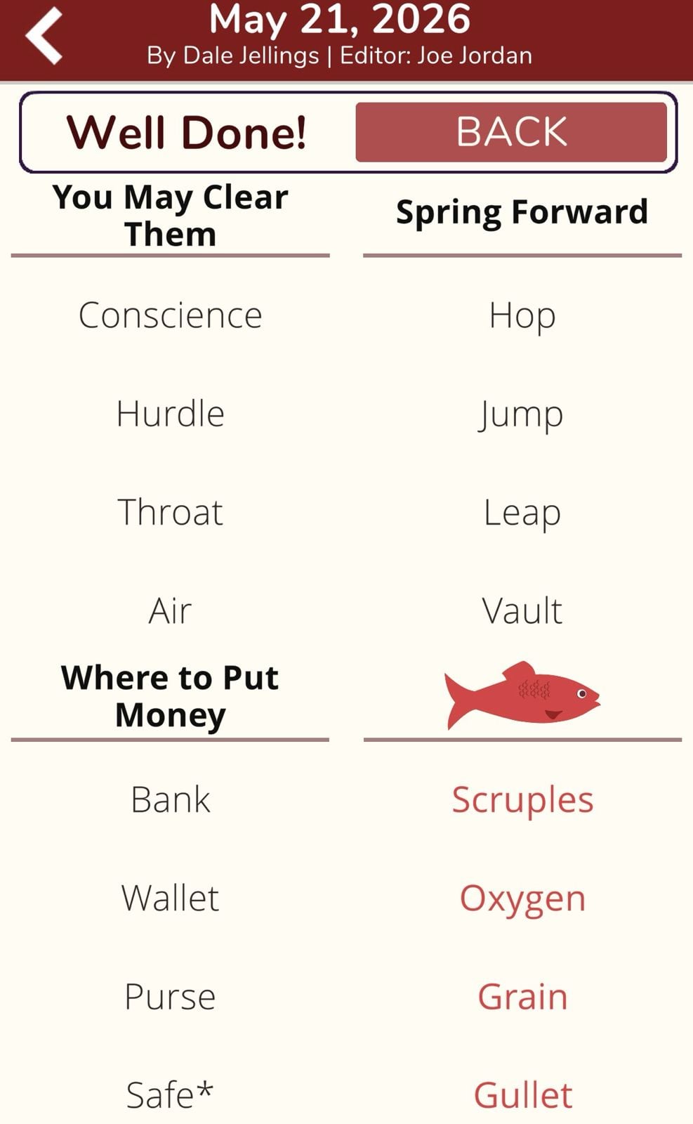 7 Little Words Red Herring May 21 2026