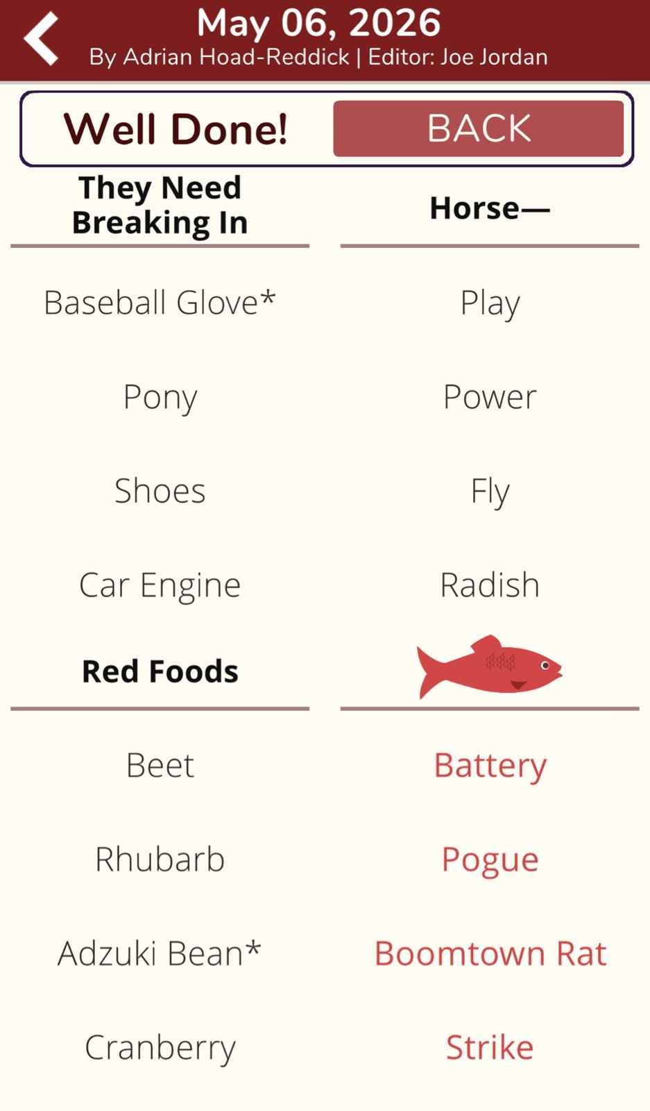 7 Little Words Red Herring May 6 2026
