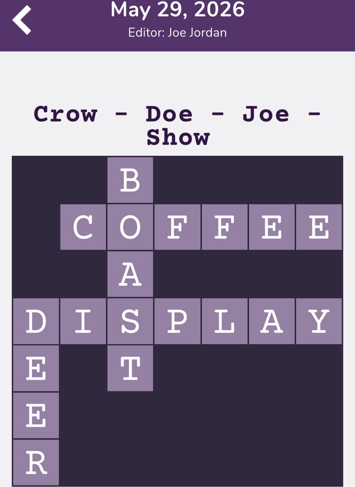 7 Little Words Tiny Little Crosswords May 29 2026 7 Little Words Tiny Little Crosswords May 29 2026