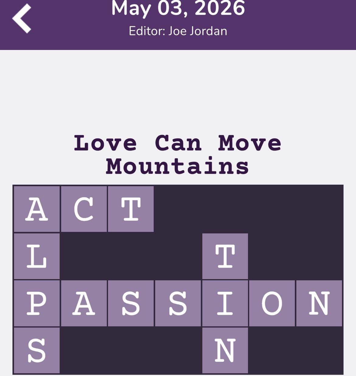 7 Little Words Tiny Little Crosswords May 3 2026