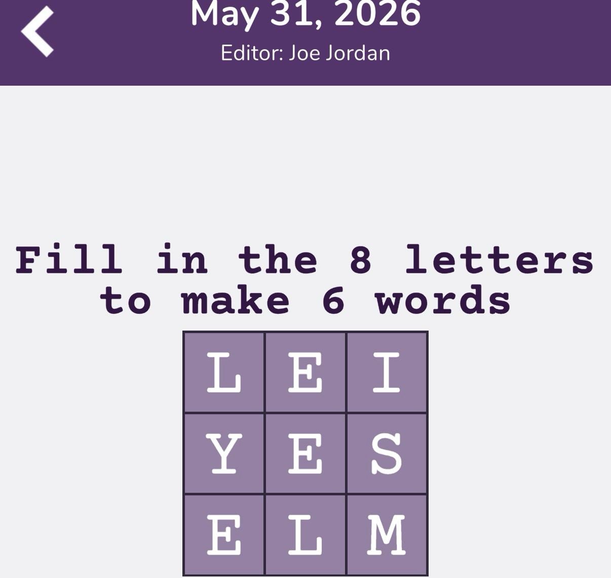 7 Little Words Tiny Little Crosswords May 31 2026