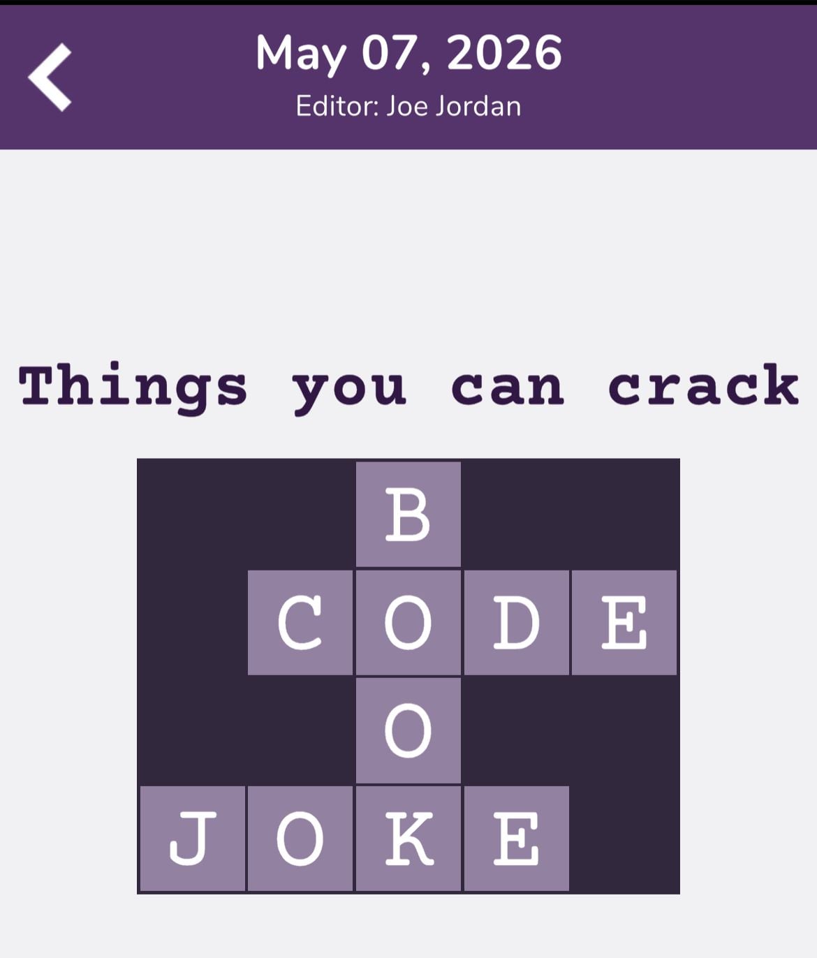 7 Little Words Tiny Little Crosswords May 7 2026