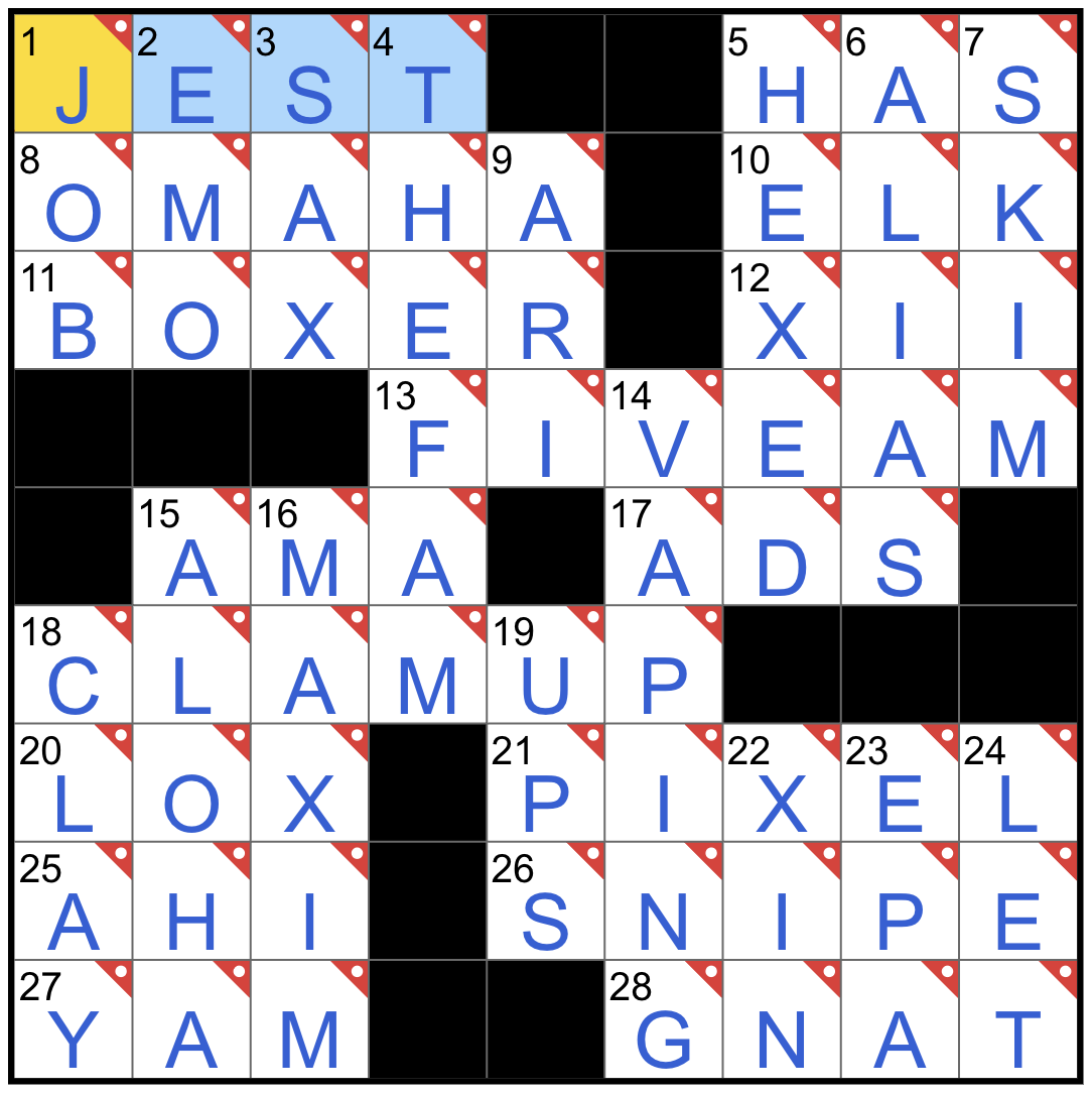 NYT May 16 2026 The Midi Crossword Answers