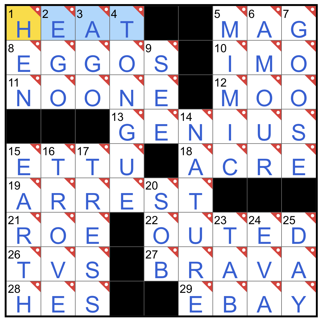 NYT May 7 2026 The Midi Crossword Answers