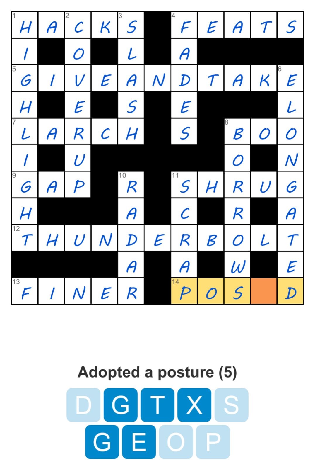 Puzzle Page Crossword May 11 2026