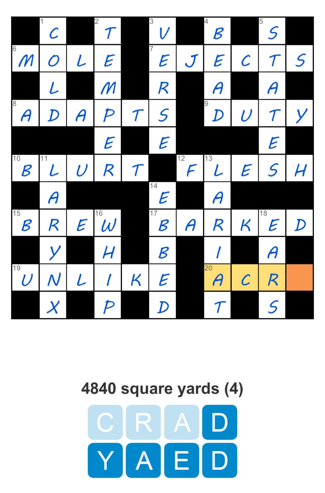Puzzle Page Crossword May 6 2026