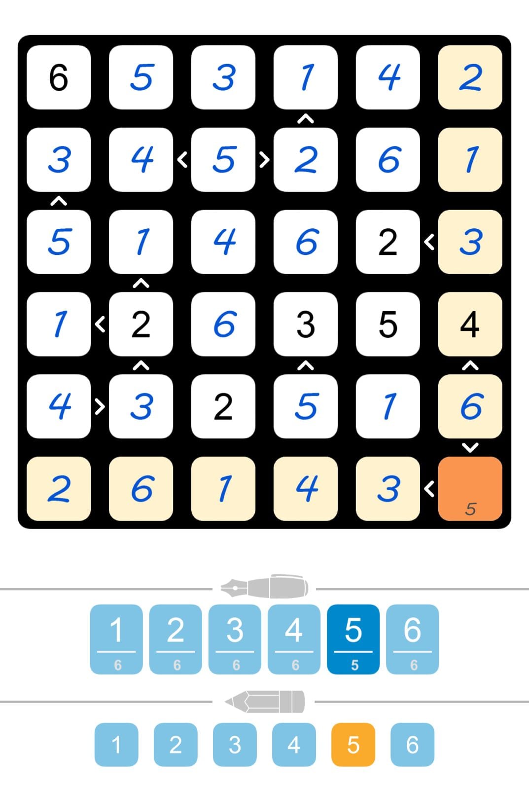 Puzzle Page Futoshiki May 16 2026