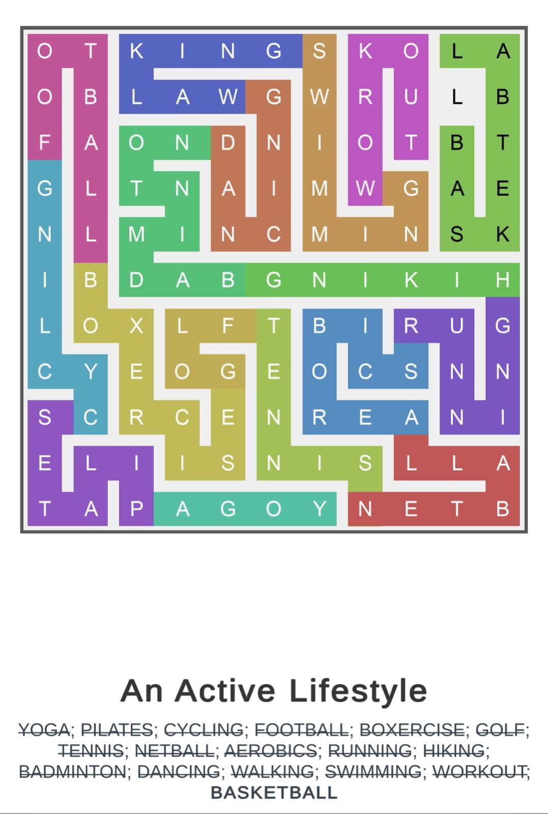 Puzzle Page Word Snake May 23 2026 Puzzle Page Word Snake May 23 2026