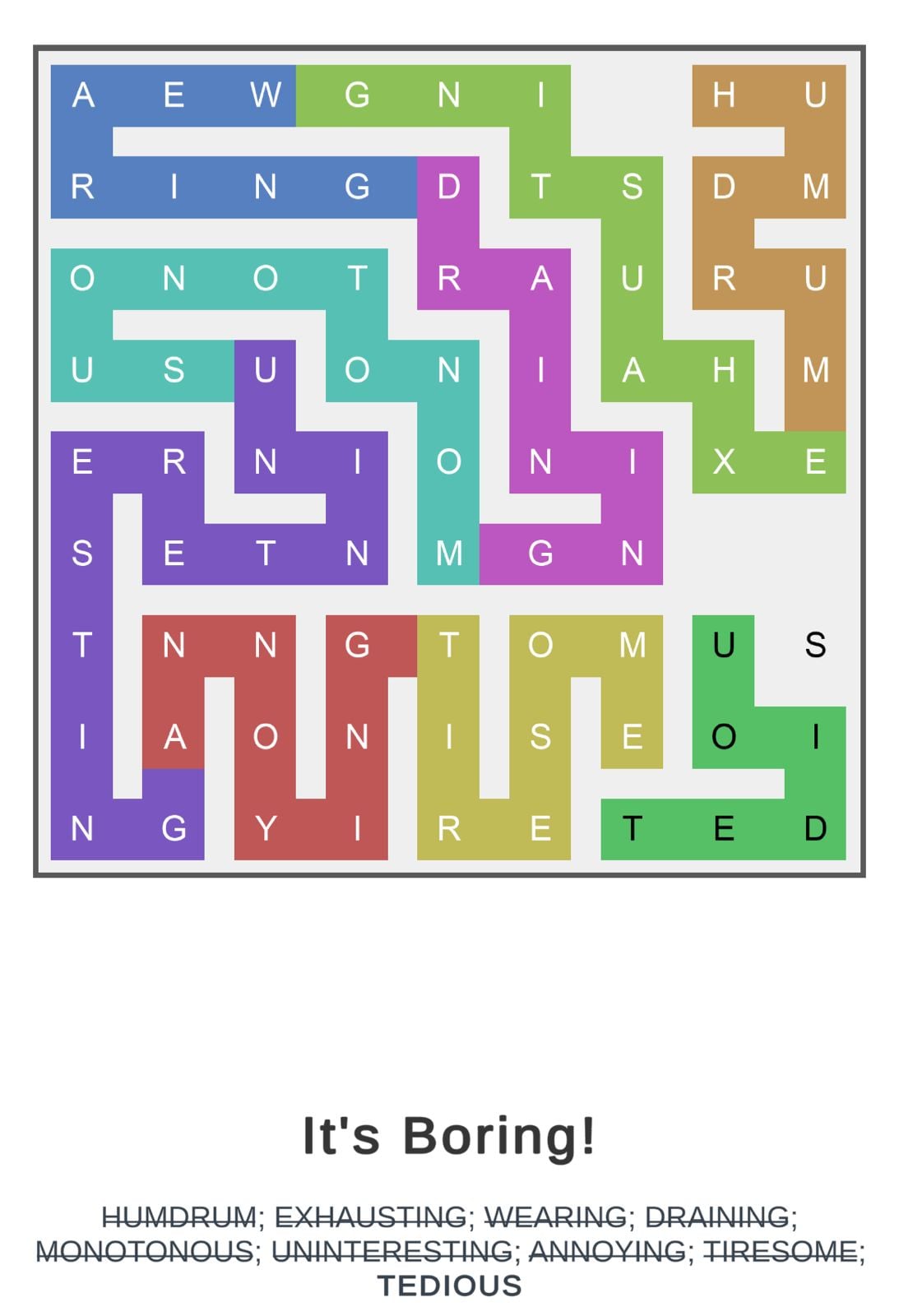 Puzzle Page Word Snake May 27 2026 Puzzle Page Word Snake May 27 2026