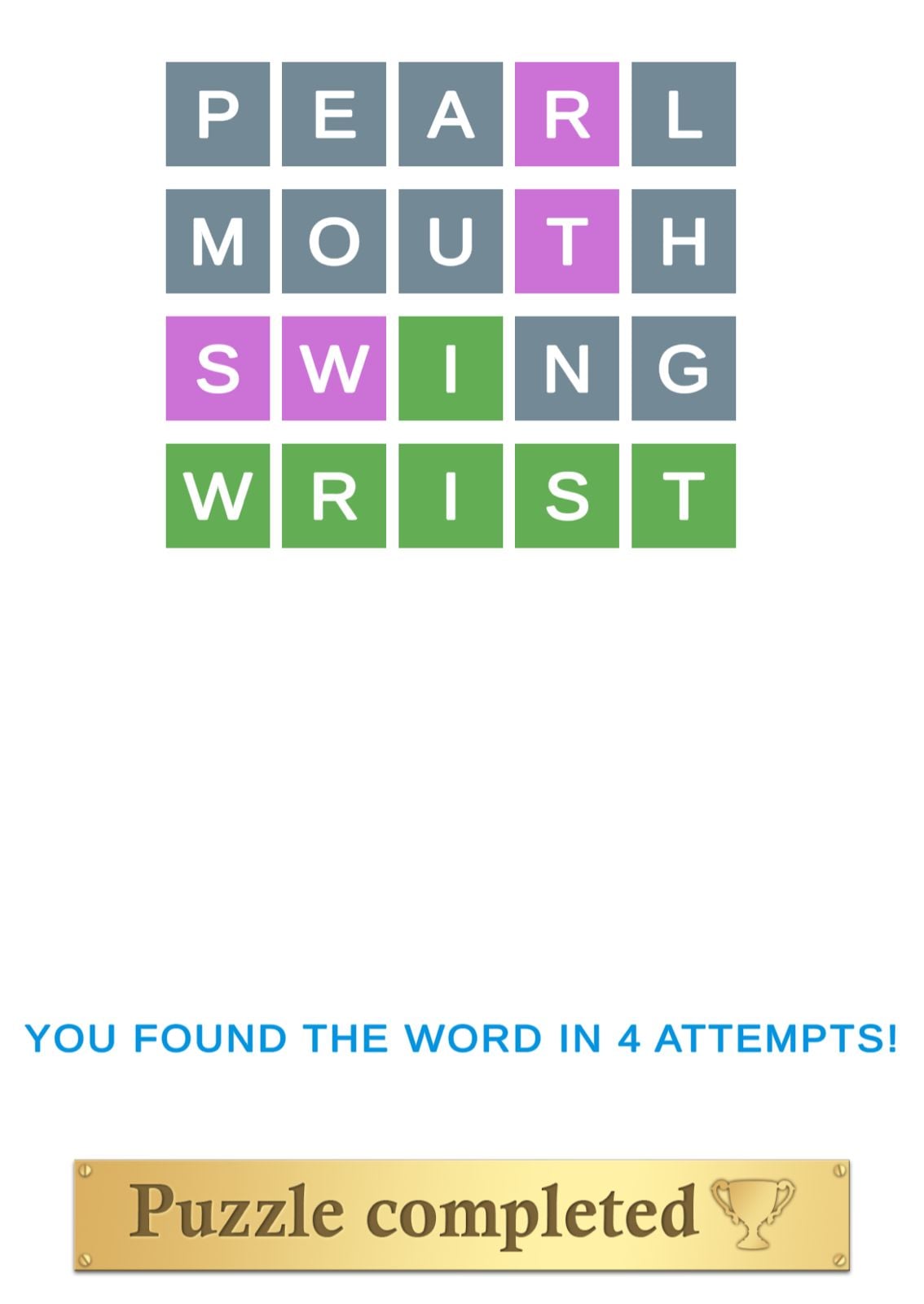 Puzzle Page Wordy May 10 2026