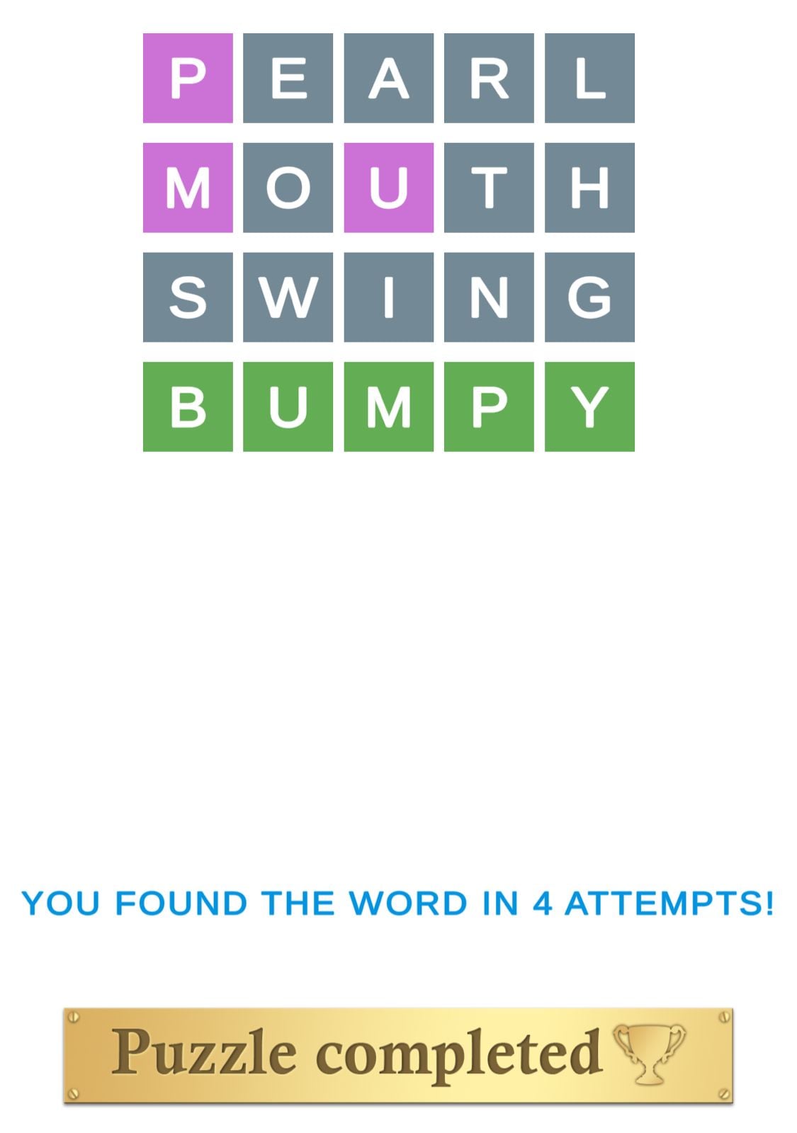 Puzzle Page Wordy May 3 2026