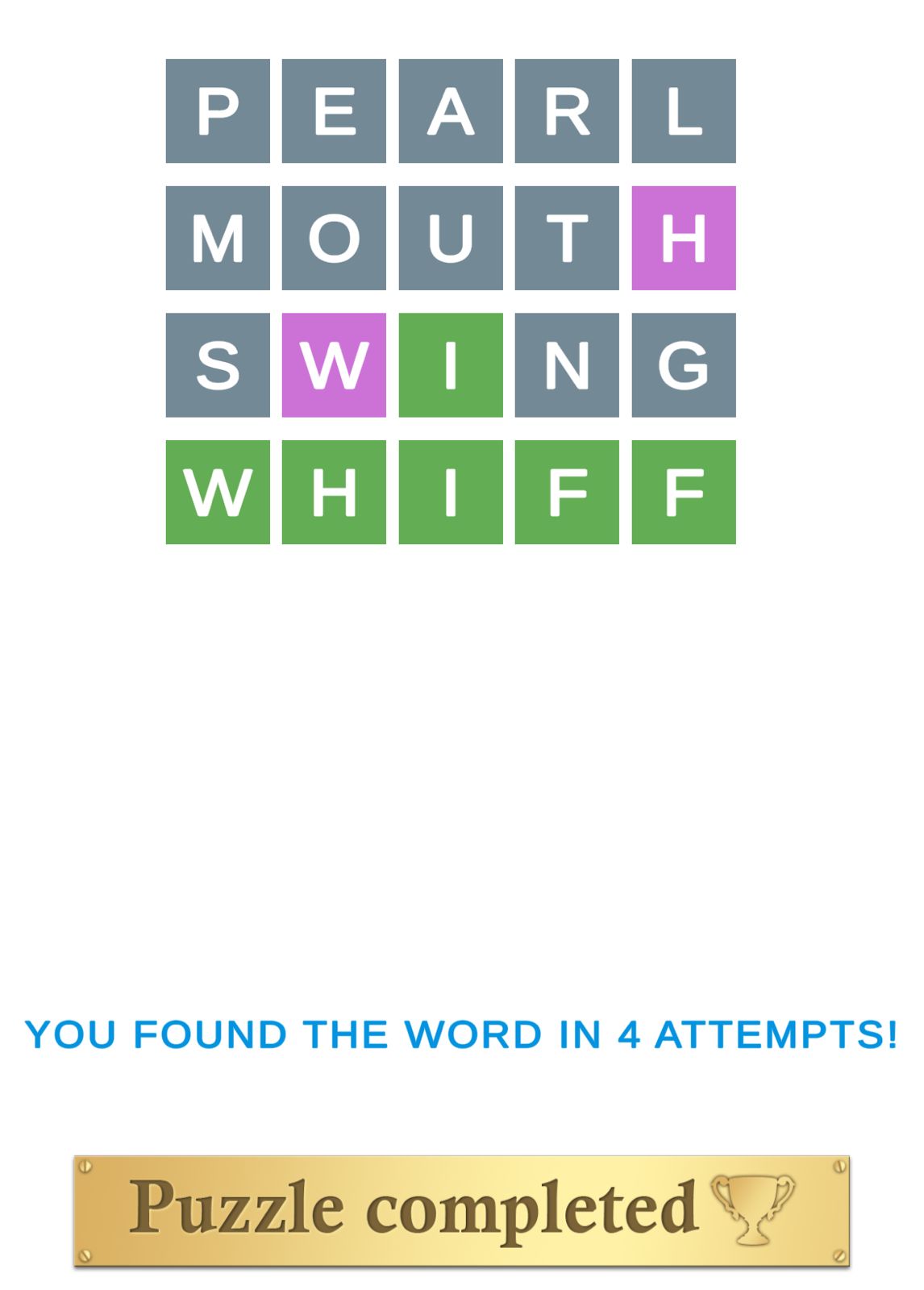 Puzzle Page Wordy May 4 2026