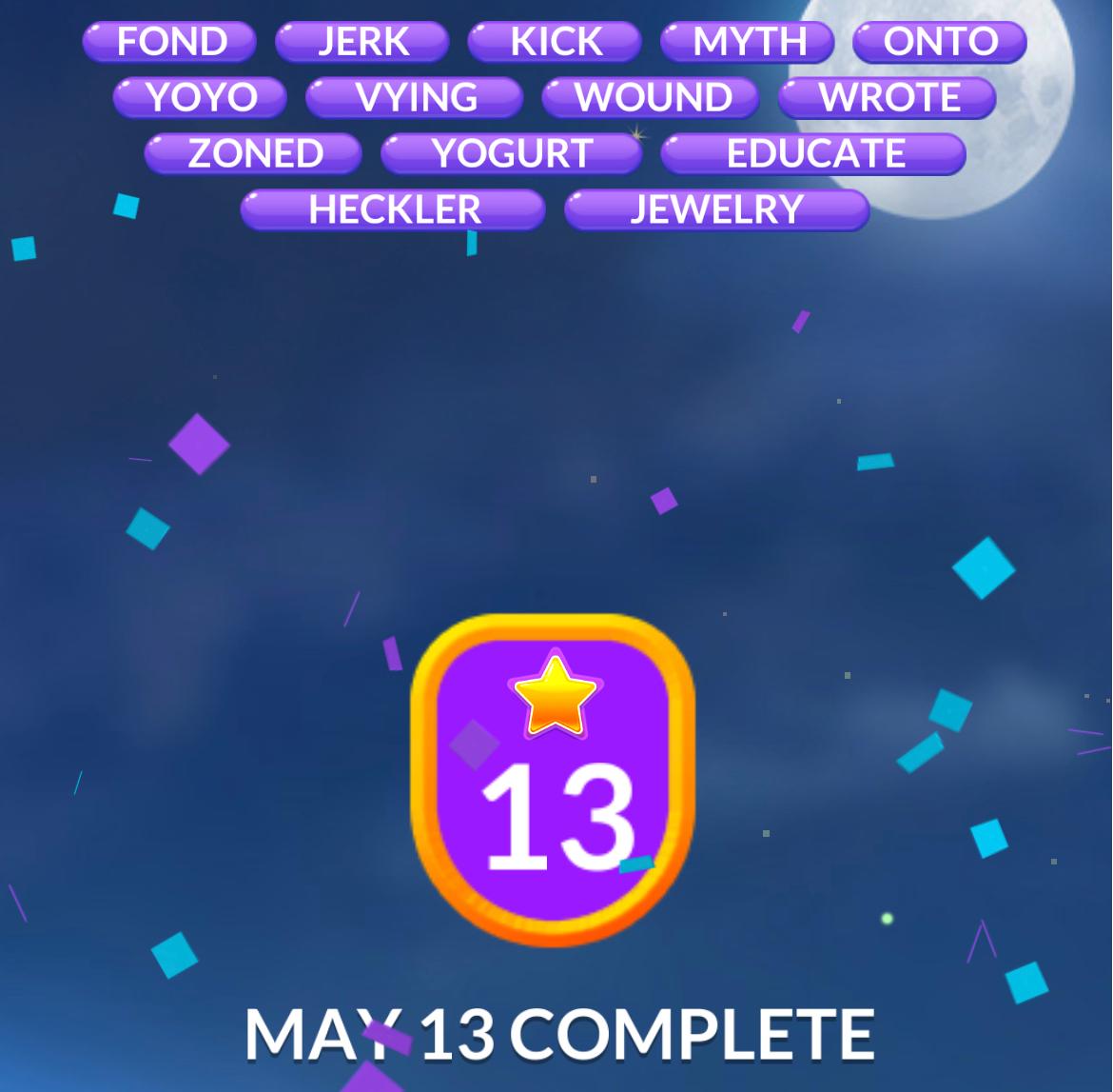 Word Stacks Daily Puzzle May 13 2026