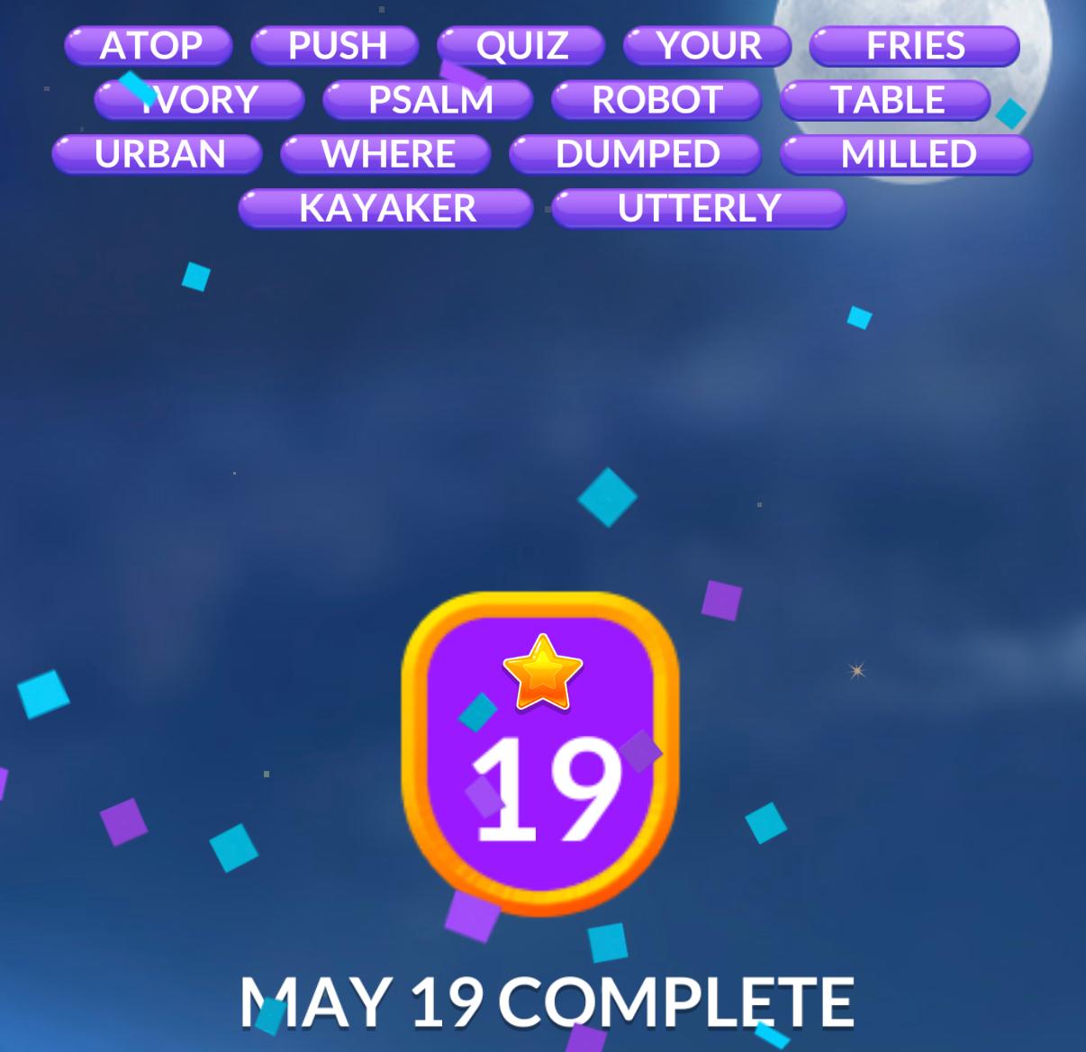 Word Stacks Daily Puzzle May 19 2026 Word Stacks Daily Puzzle May 19 2026