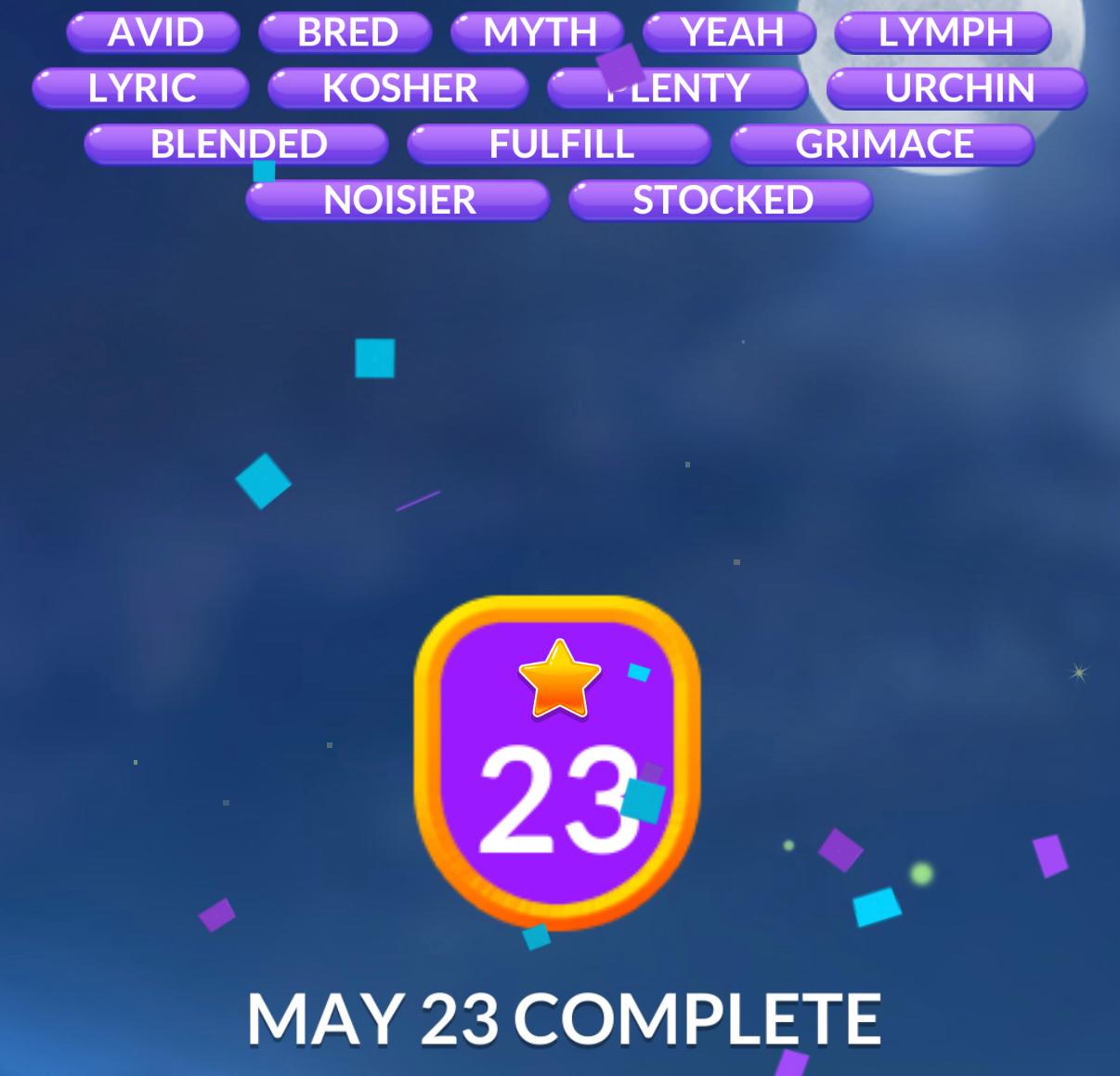 Word Stacks Daily Puzzle May 23 2026 Word Stacks Daily Puzzle May 23 2026