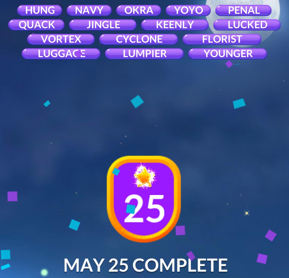 Word Stacks Daily Puzzle May 25 2026 Word Stacks Daily Puzzle May 25 2026