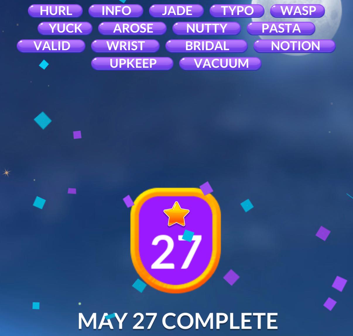 Word Stacks Daily Puzzle May 27 2026 Word Stacks Daily Puzzle May 27 2026