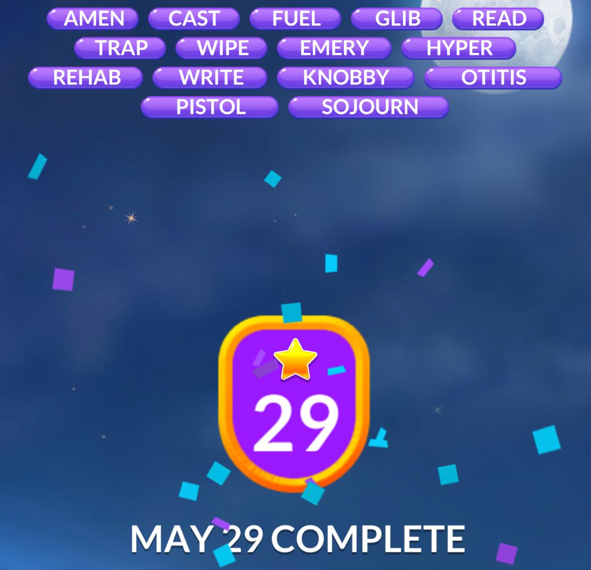 Word Stacks Daily Puzzle May 29 2026
