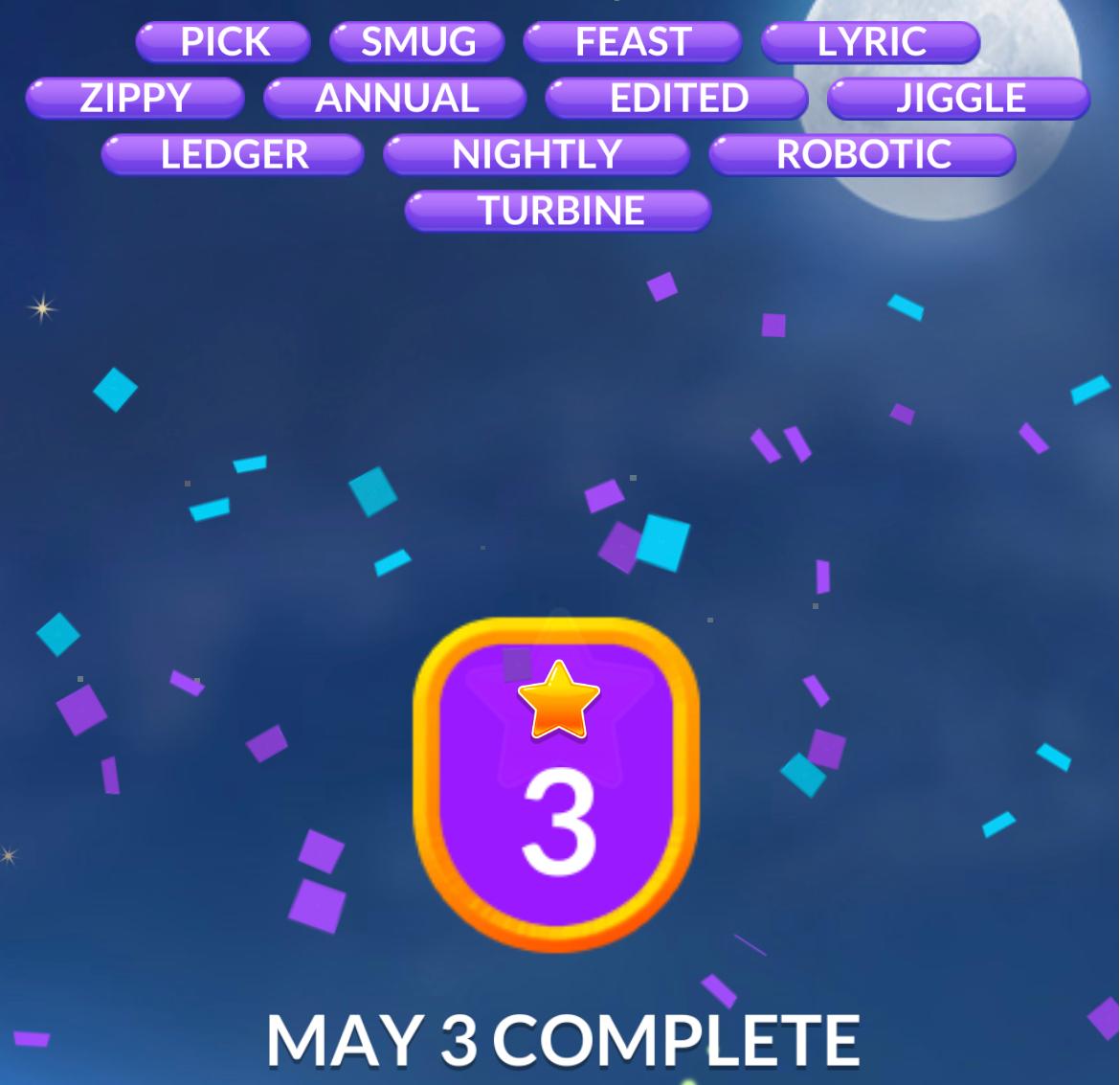 Word Stacks Daily Puzzle May 3 2026