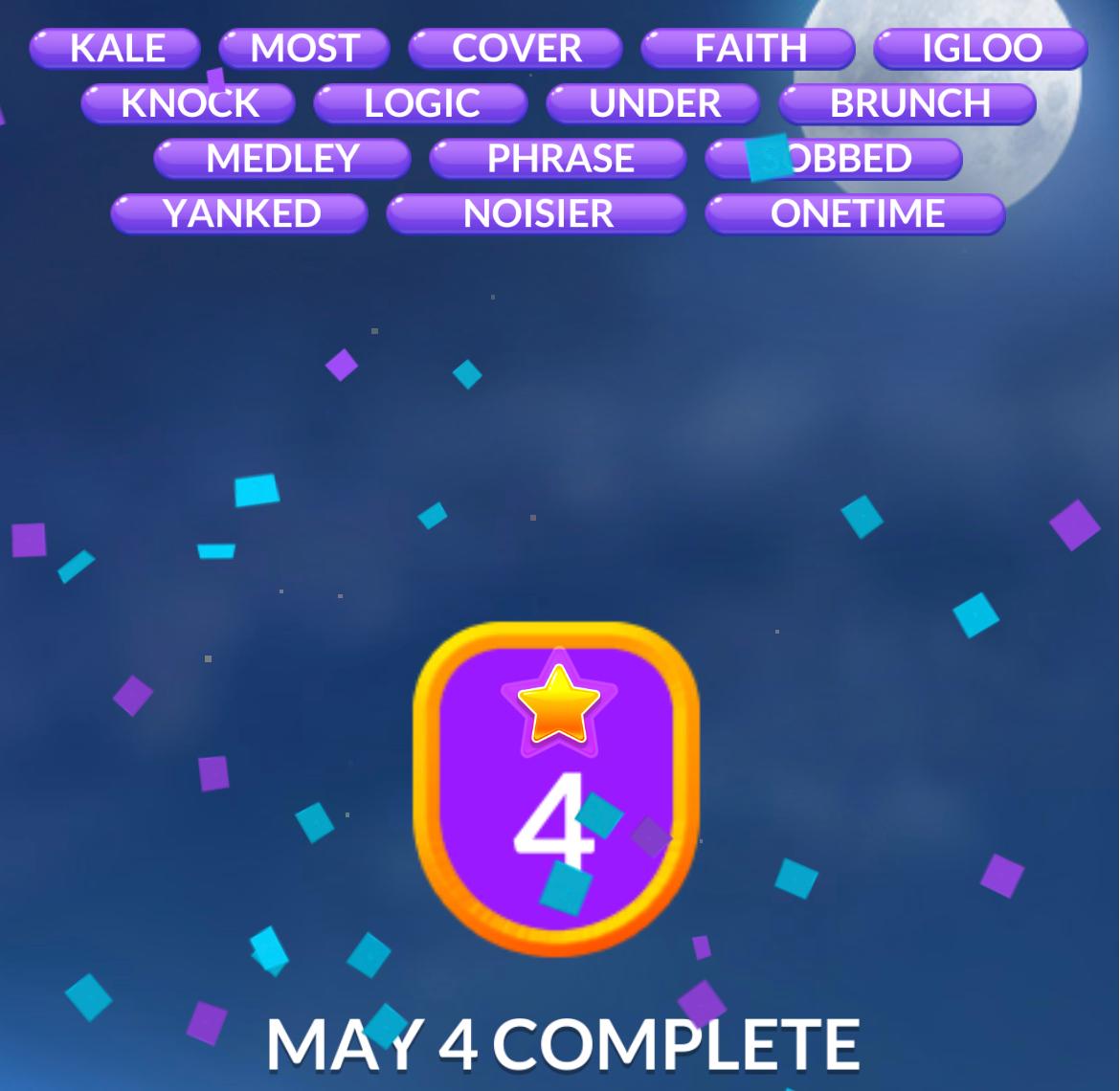 Word Stacks Daily Puzzle May 4 2026
