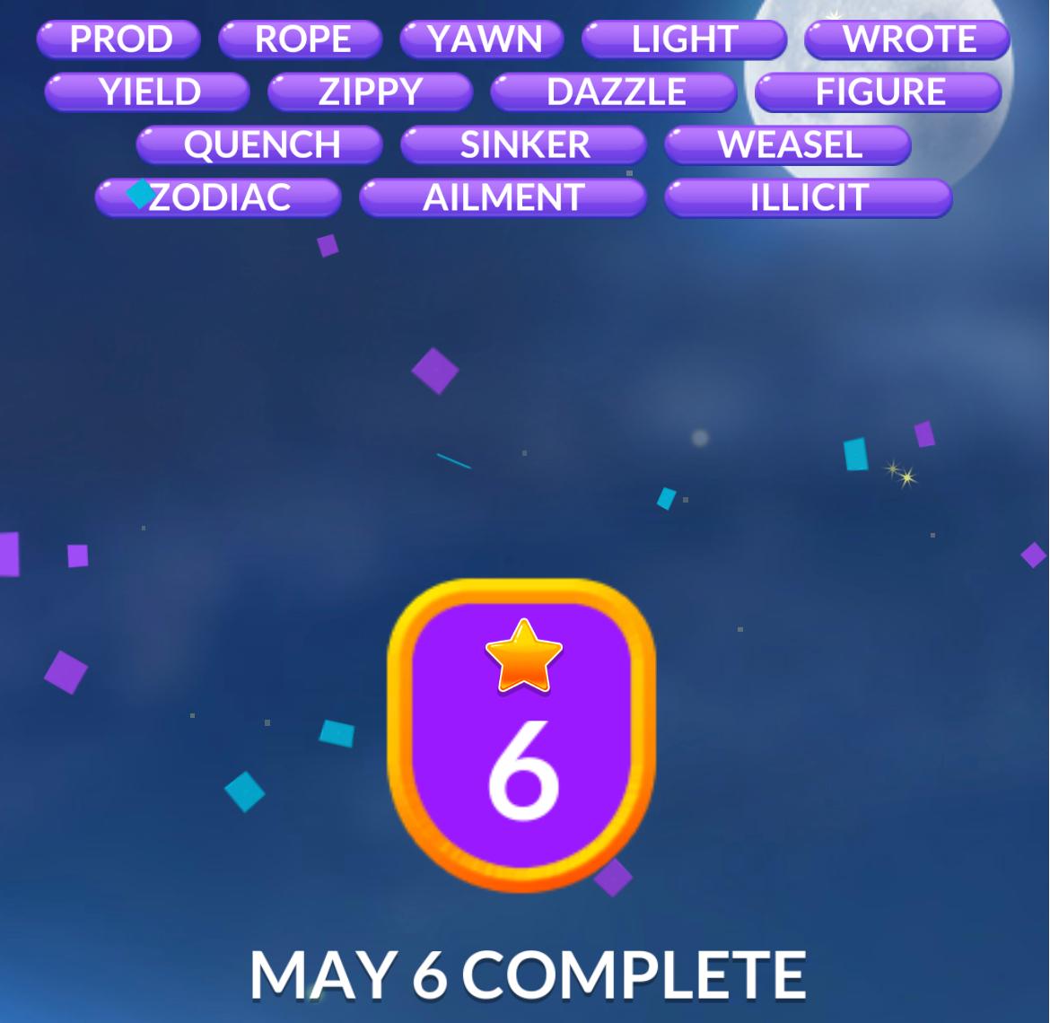 Word Stacks Daily Puzzle May 6 2026