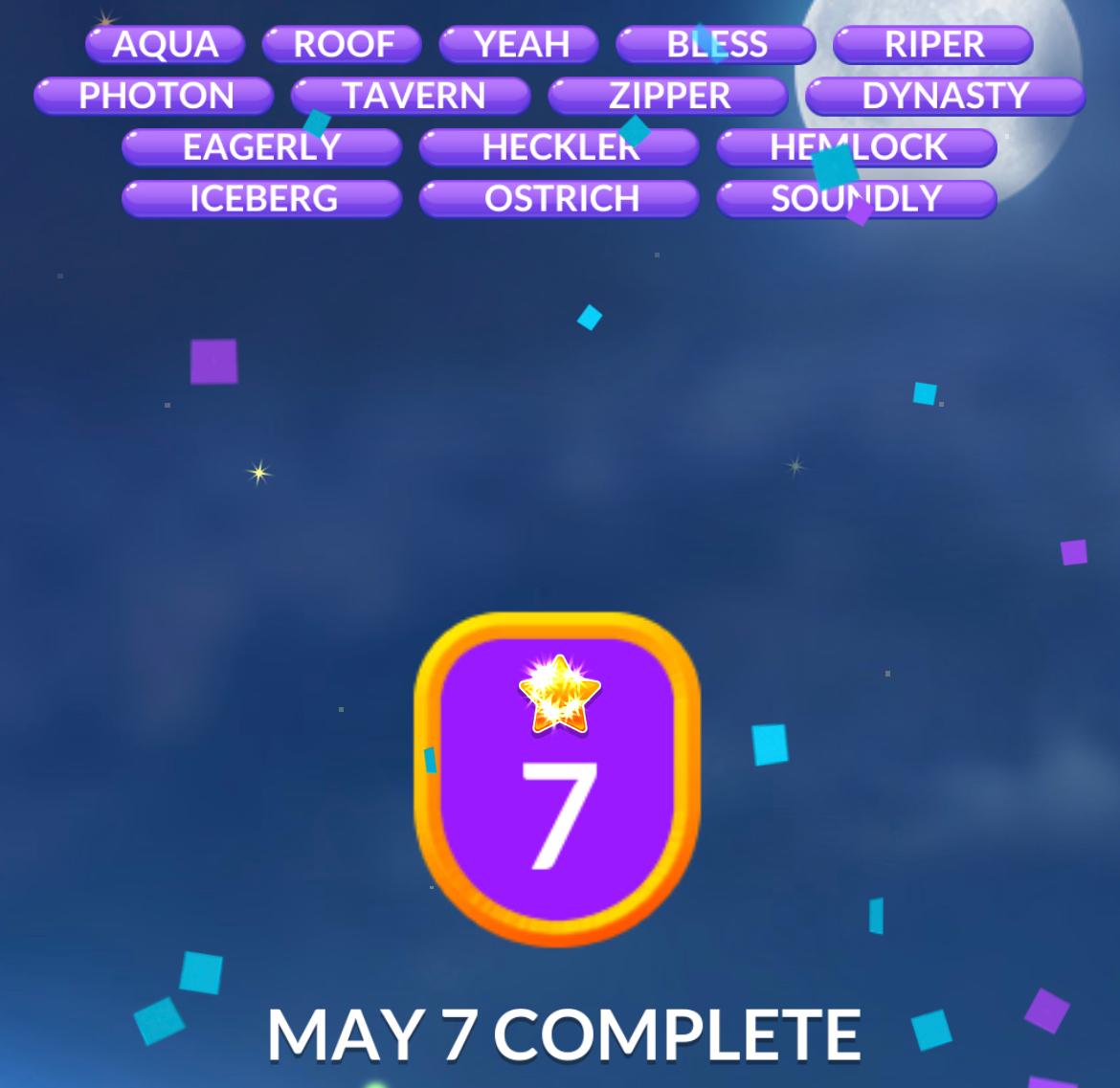 Word Stacks Daily Puzzle May 7 2026