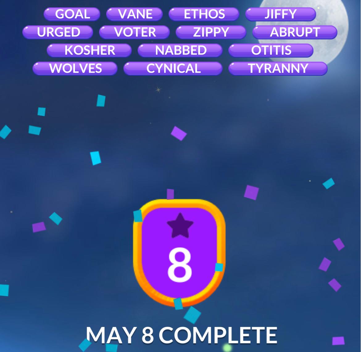 Word Stacks Daily Puzzle May 8 2026