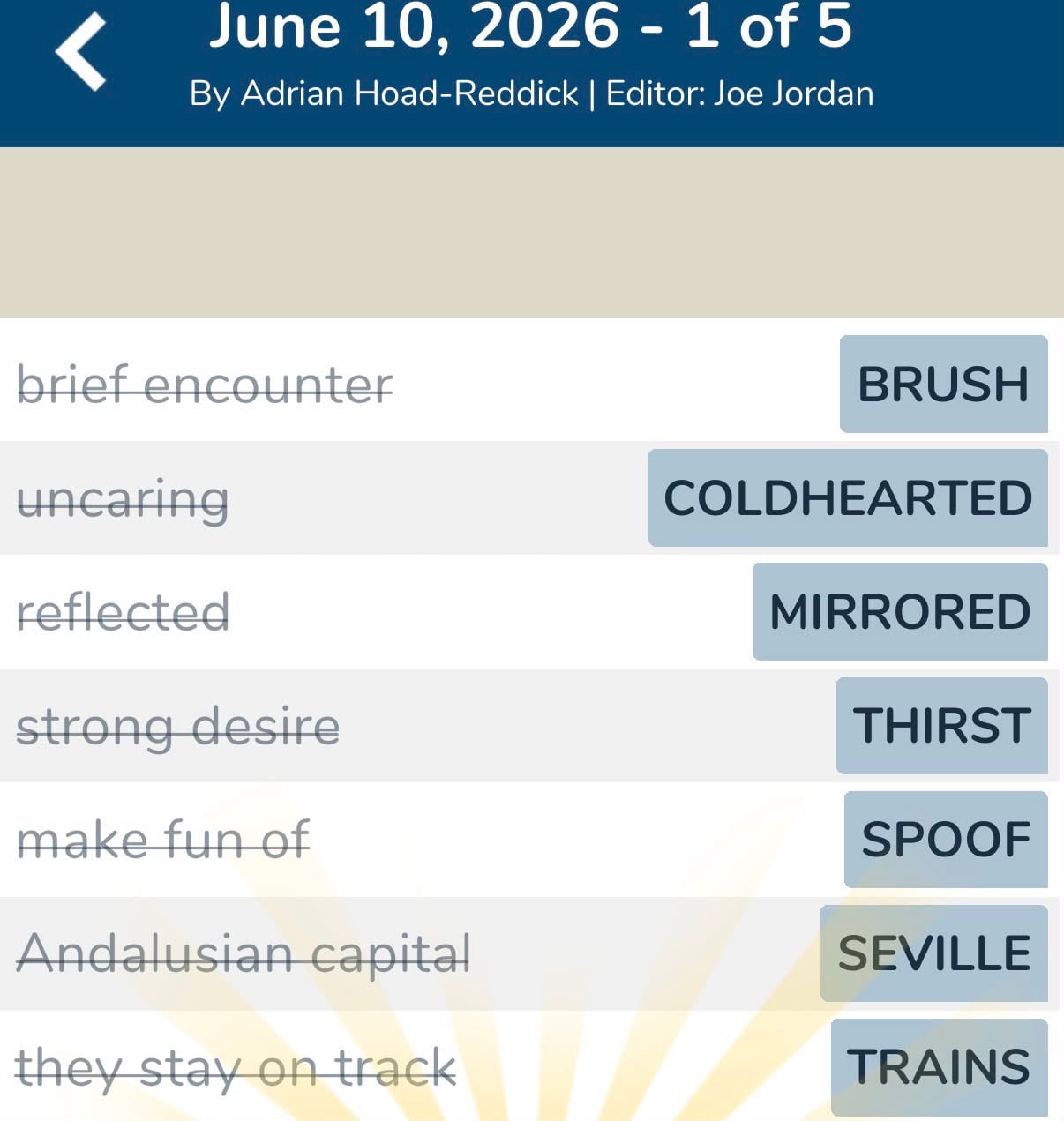 7 Little Words June 10 2026 1 7 Little Words June 10 2026 1