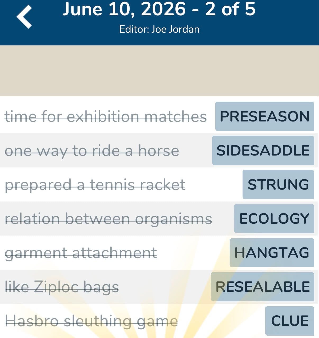 7 Little Words June 10 2026 2 7 Little Words June 10 2026 2