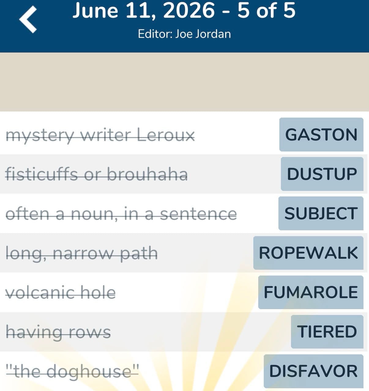 7 Little Words June 11 2026 5 7 Little Words June 11 2026 5