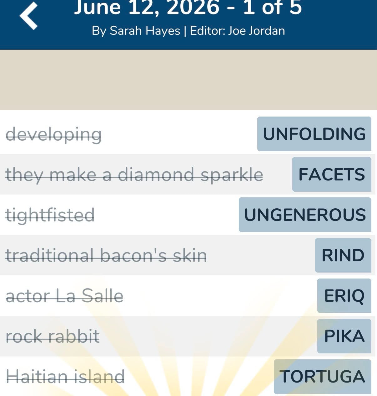 7 Little Words June 12 2026 1
