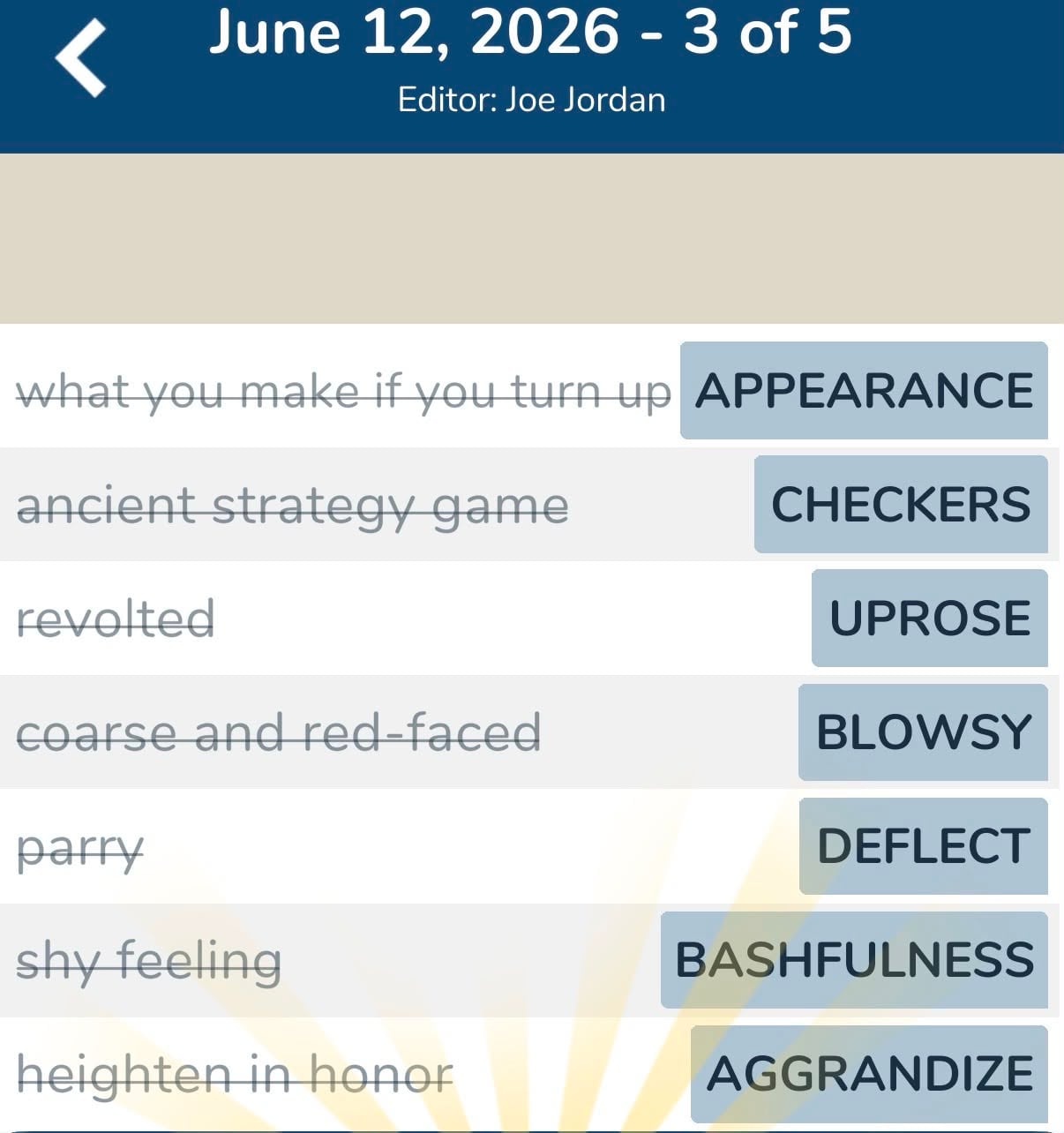 7 Little Words June 12 2026 3
