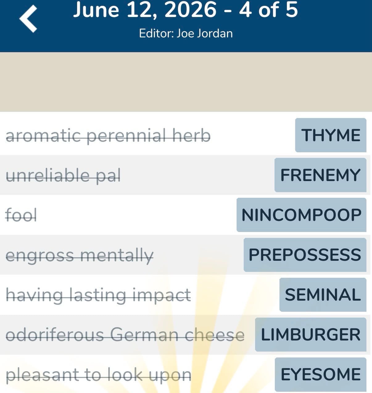 7 Little Words June 12 2026 4