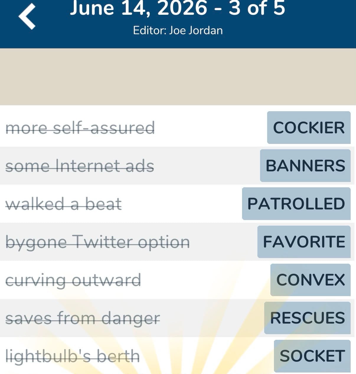 7 Little Words June 14 2026 3