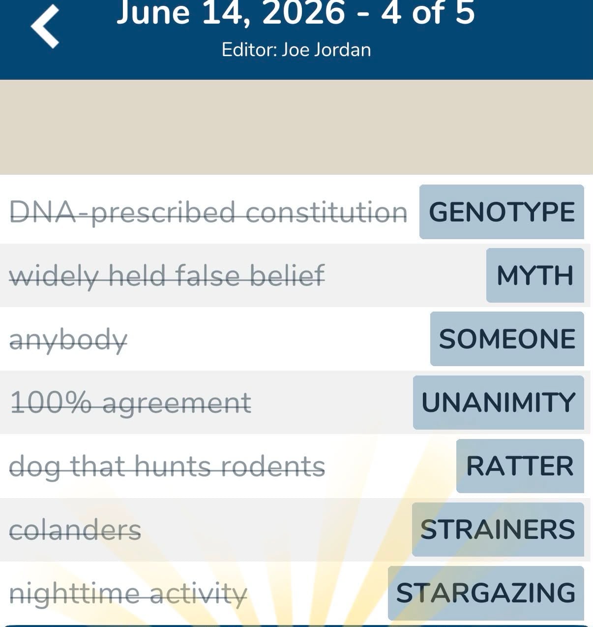7 Little Words June 14 2026 4