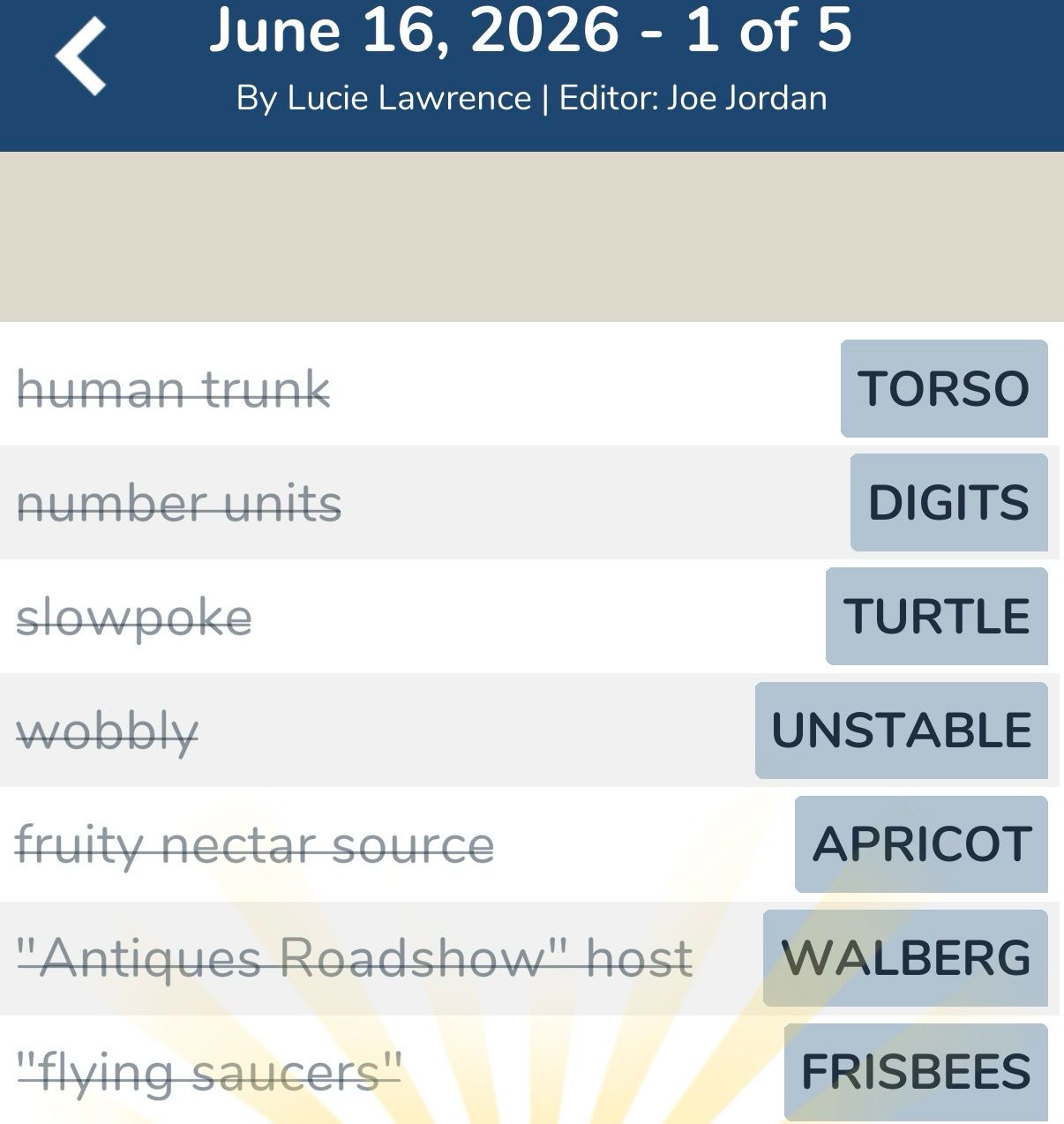 7 Little Words June 16 2026 1